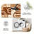 1PC Geometric Abstract Brown Circle & Stripe Pattern area rugs for Living Room, Soft, All seasons, Easy-maintain, Washable Indoor mat, Farmhouse suitable for dining table, kitchen, bedroom, entryway, home office, patio, Home Decor, Outdoor Decor.-1831954557