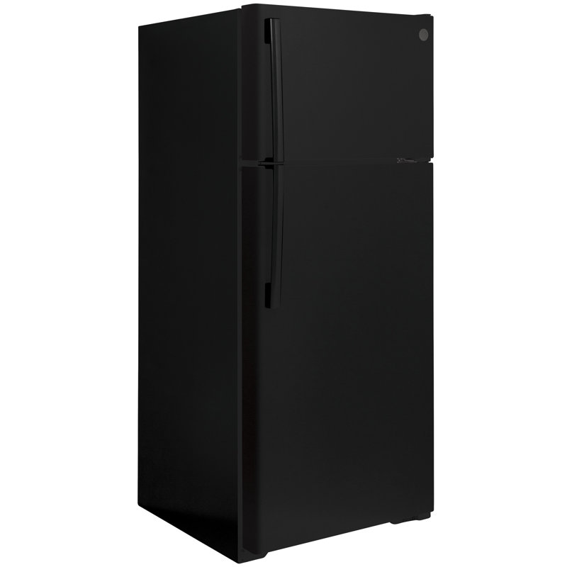 28" Energy Star Top Freezer 17.5 cu. ft. Refrigerator with Ice Maker, Black