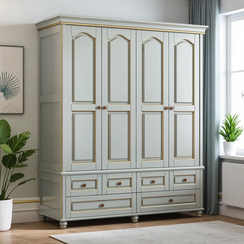 Armoire moderne, simple et luxueuse gris clair