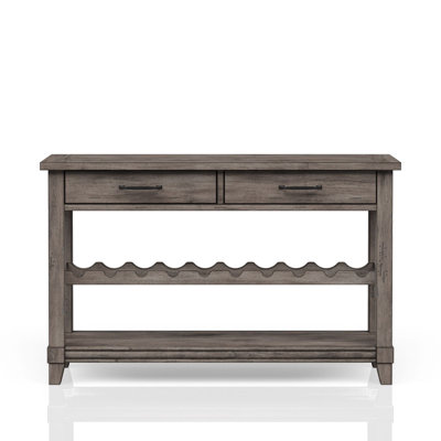 Console avec rangement pour bouteilles de vin et tiroirs de rangement