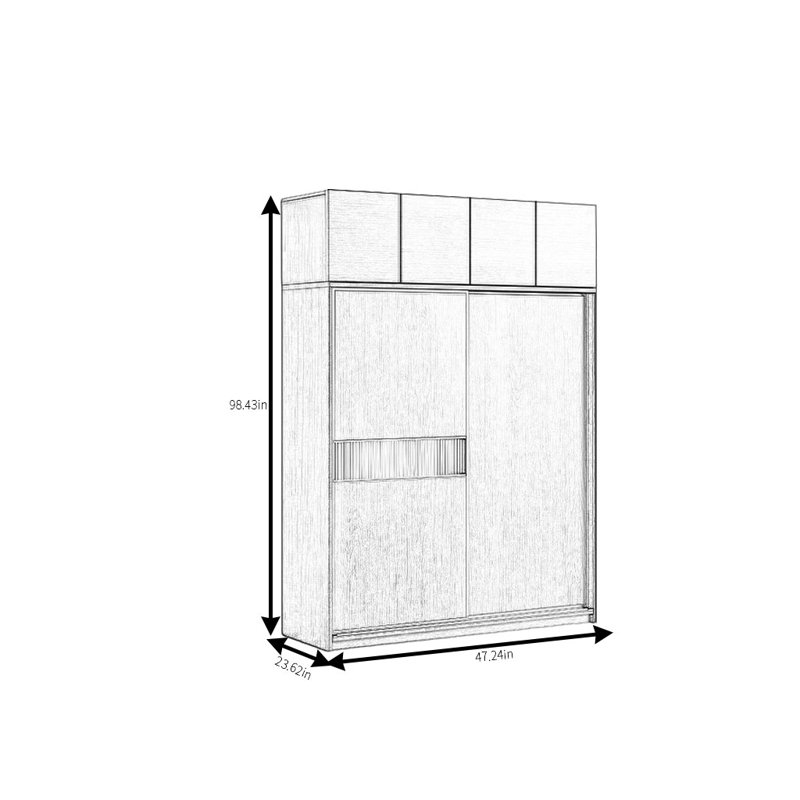 Matchett, H 98,43 po x l 47,24 po x P 23,62 po