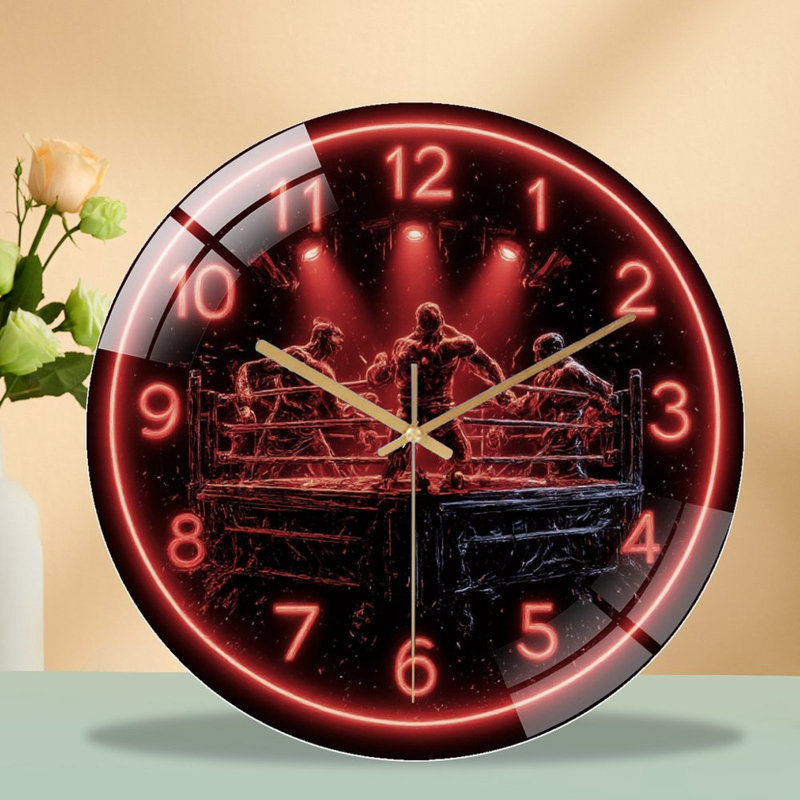 Horloge murale en verre 12 po