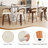 Swivel Faux Leather Cushion Rattan Back Counter & Bar Stools-215557214-215557212