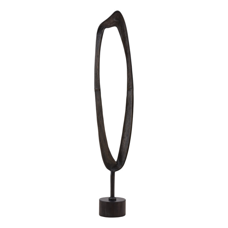 Stanfield Sculpture Antique Brass Large, 44.5" H x 8.4" W x 6" D, Black 