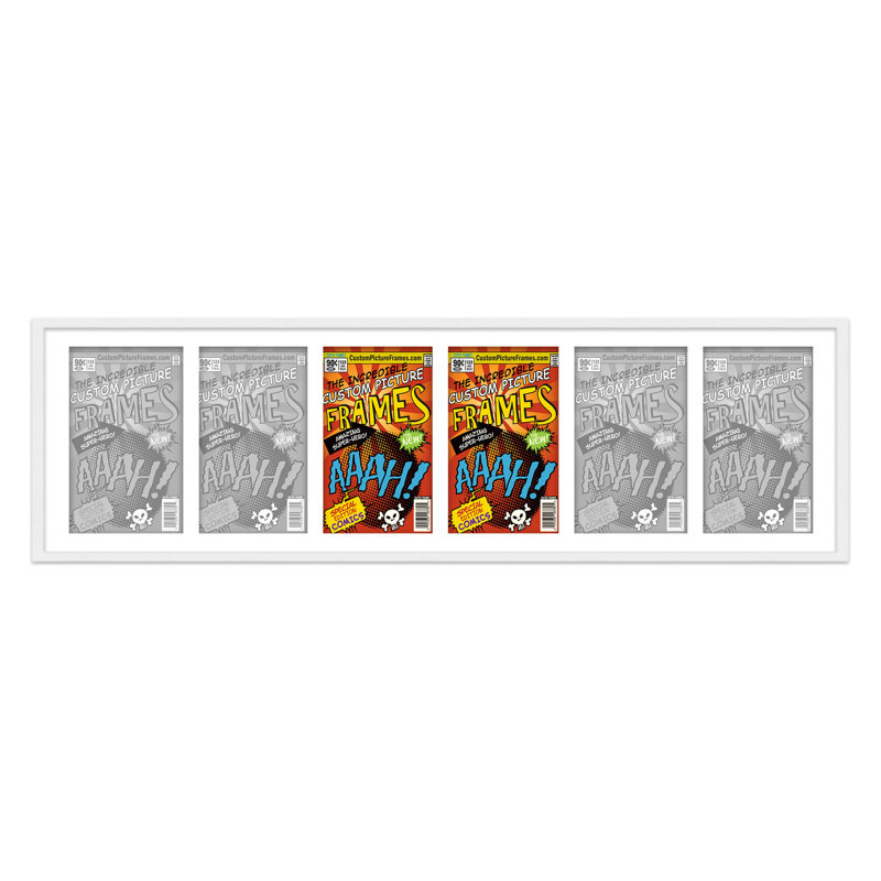 Cadre photo Evalynn, 7,75 po x 10,5 po, Blanc / blanc