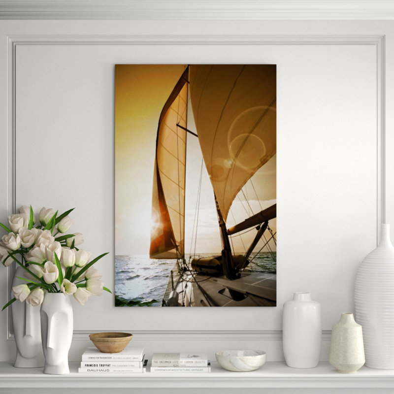 Sunset Sail III Print by Sofia Fox, Outdoor, 45" H x 30" W x 1.5" D
