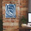 «Blue Stylized Leaf I» par Regina Moore-1950102419