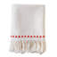Serviette rouge tressée
