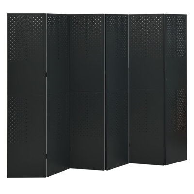 Deisi Room Divider Freestanding Privacy Screen for Room Separation Steel by Latitude Run