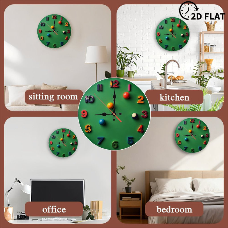 Colorful Educational Learning Clock Toy Decor
