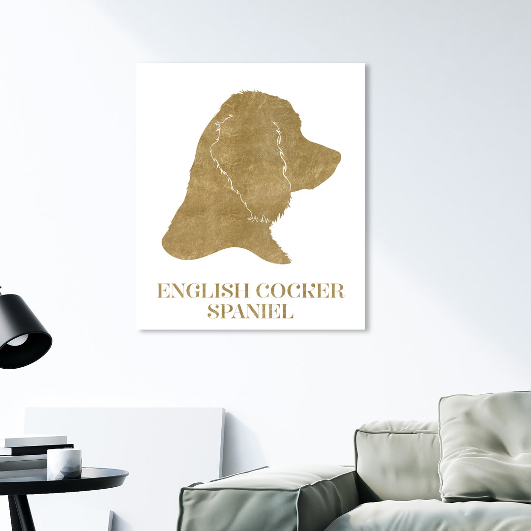 'English Cocker Spaniel' Graphic Art on Wrapped Canvas