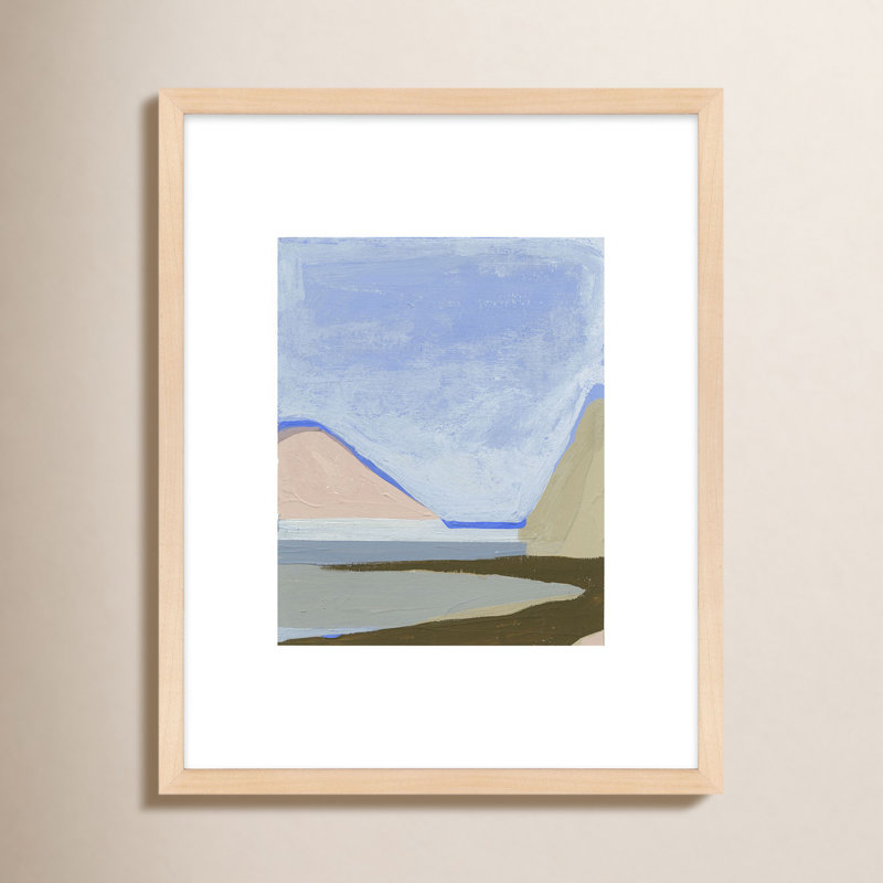 «Morning Sky 1» par Andrea Stokes - Art mural encadré, Cadre brun, H 25 po x l 20 po