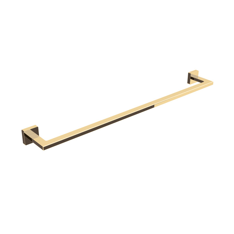 Dado 19.3" Wall Mounted Towel Bar, Polished Gold, 1.6" H x 33.1" W x 3.2" D