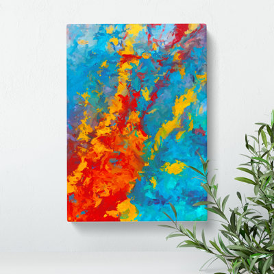 Symbols In My Dreams Abstract - Wrapped Canvas Print