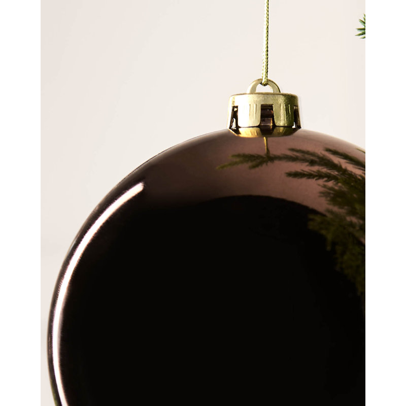 Polystyrene Shatterproof Bauble, 16 cm H x 15 cm W x 15 cm D, Espresspo