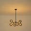 Lustre 8 lumières en verre Spoutnik pour salle à manger