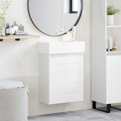 Single Bathroom Vanity with Ceramic Basin
