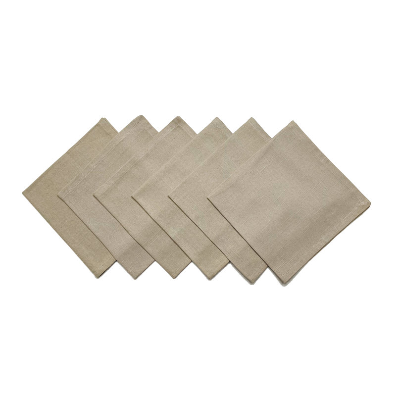 Zarella 100% Cotton Square Napkin, Beige