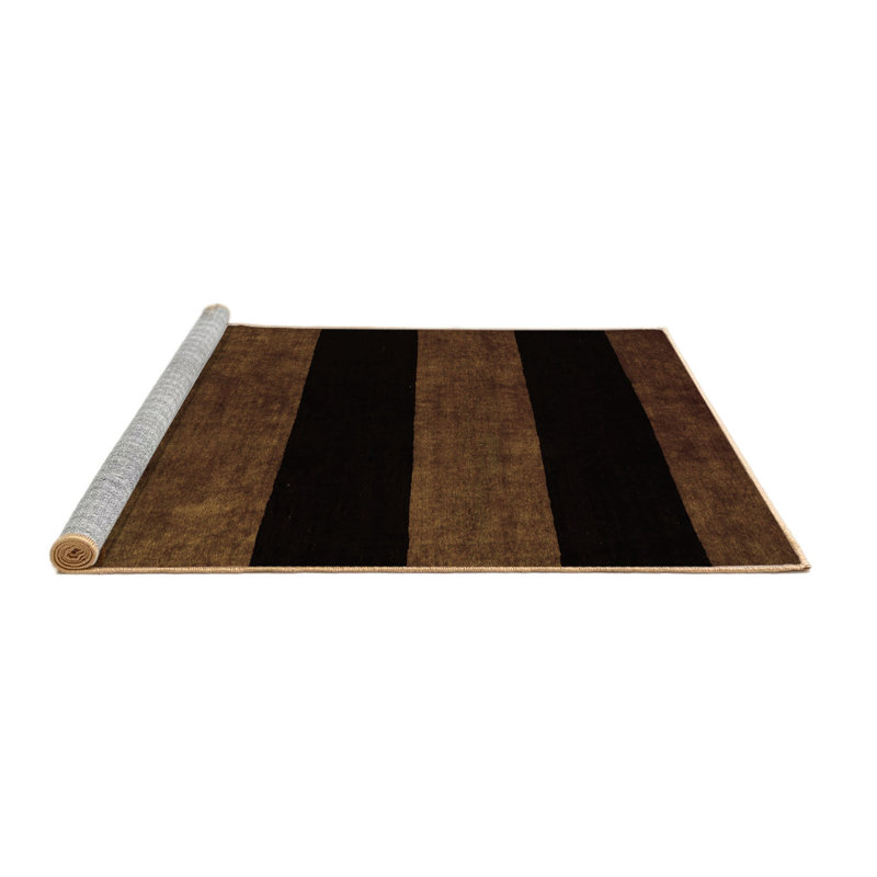 Performance Striped Indoor Rug, Round 4'