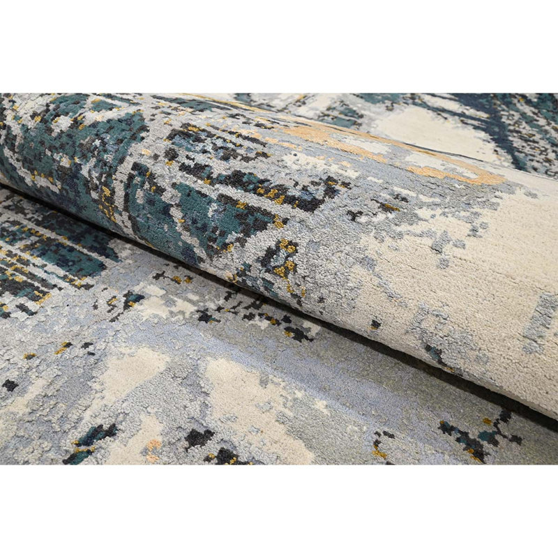 CASKJC726IVTB Abstract Area Rug, Rectangle 8' x 10'
