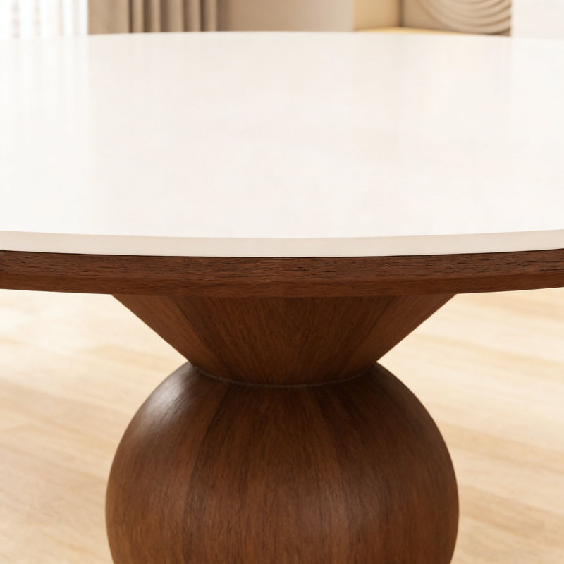 Table de salle à manger Vintage, H 29,5 po x L 59,1 po x l 59,1 po