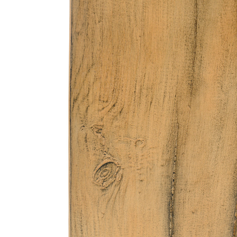 Table de bout ressemblant à du bois, hauteur de 27,02 po, teinte naturelle, fonctionnelle pour les décorations intérieures et extérieures hautes, apparence de finition, cas d'utilisation