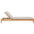 Classic Teak Chaise Lounge - Silver-120338500