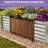Seiter 8X4x3ft Metal Outdoor Raised Garden Bed with gloves,Silver-192052840-192052846