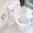 19" Extra Tall Toilet Elongated Two Piece Toilet with Powerful 1.28GPF Flush in White Seat Included-100782228