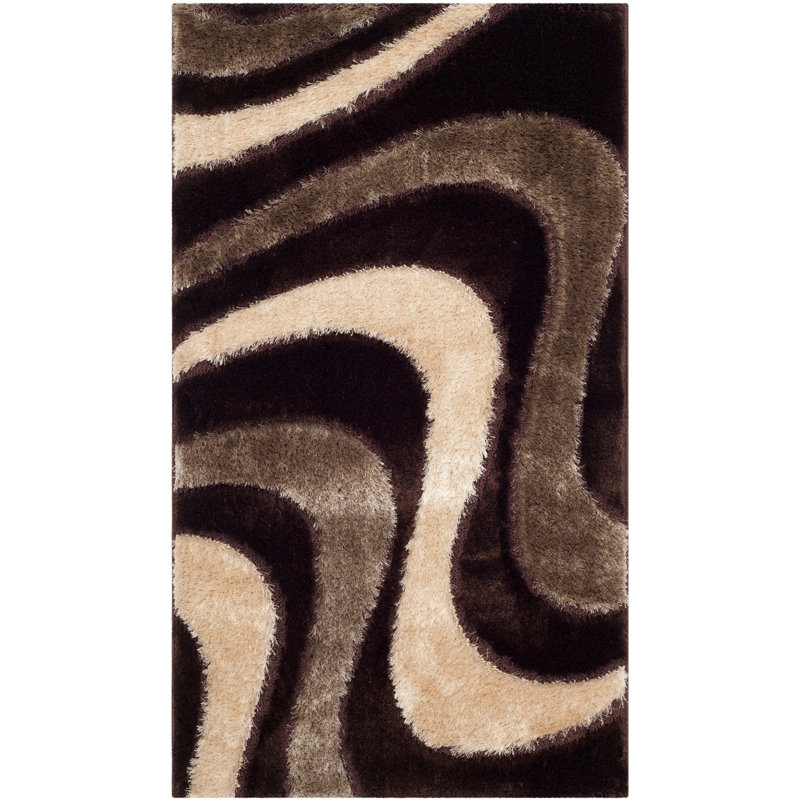 Tapis brun / beige touffeté à la main Anna, 8'6" x 12'