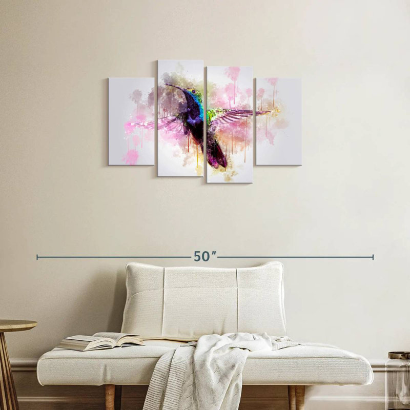 Hummingbird Coloured, H 22 po x l 36 po