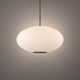 Illusion Dimmable LED Pendant With Oval Shaped Glass Shade, Adjustable Color Temperature