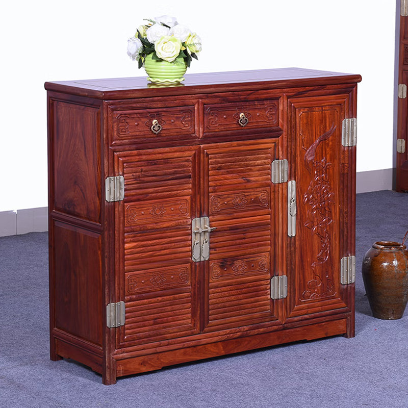 Armoire à chaussures de rangement en bois massif de haute qualité