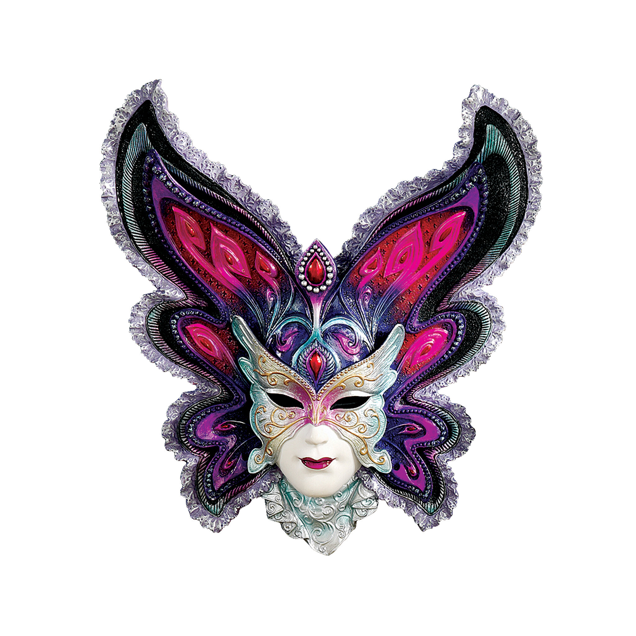 Design Toscano Mask of Venice Butterfly Mask Wall Sculpture その他インテリア雑貨、小物