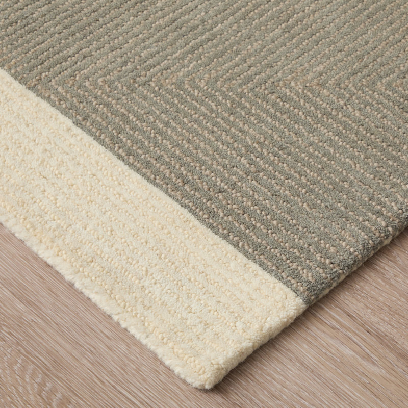 Tapis décoratif gris / noir de style Mid-Century Nio Architectural 3 pi 6 po x 5 pi 6 po, Rectangle 9 pi x 12 pi