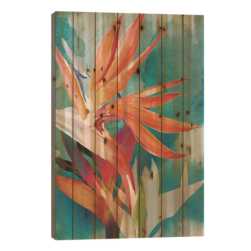 Oiseaux vifs du paradis II, L 26 po x H 40 po