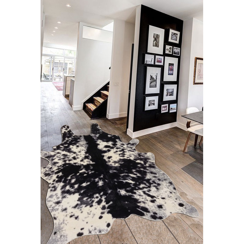 Tapis noir / blanc Dicha