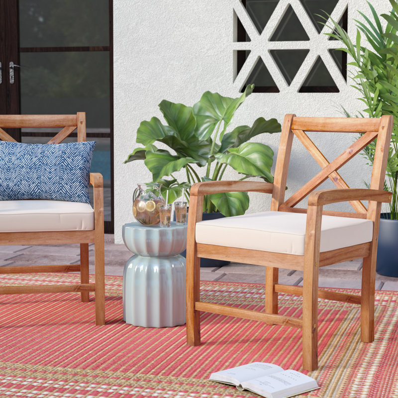Harbison Acacia Outdoor Lounge Chair
