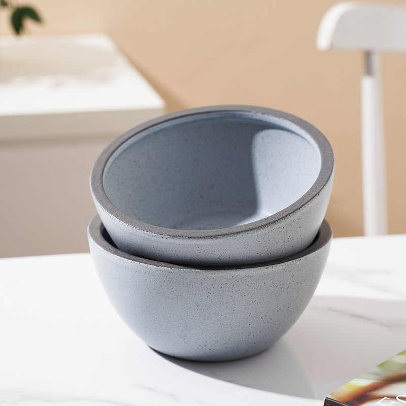 Stone Lain Tina 4-Piece Bowl Set Stoneware, Blue