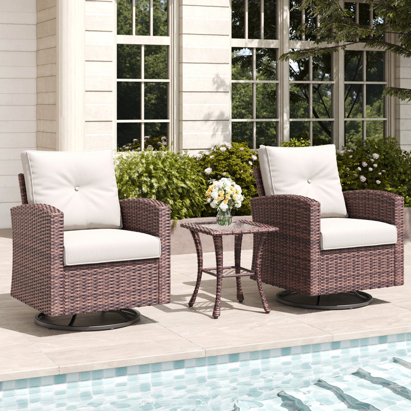 Metal Outdoor Chair, Beige