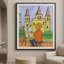 Quiet Devotion Framed Canvas Wall Art by Kasian Art Studio - Black Frame