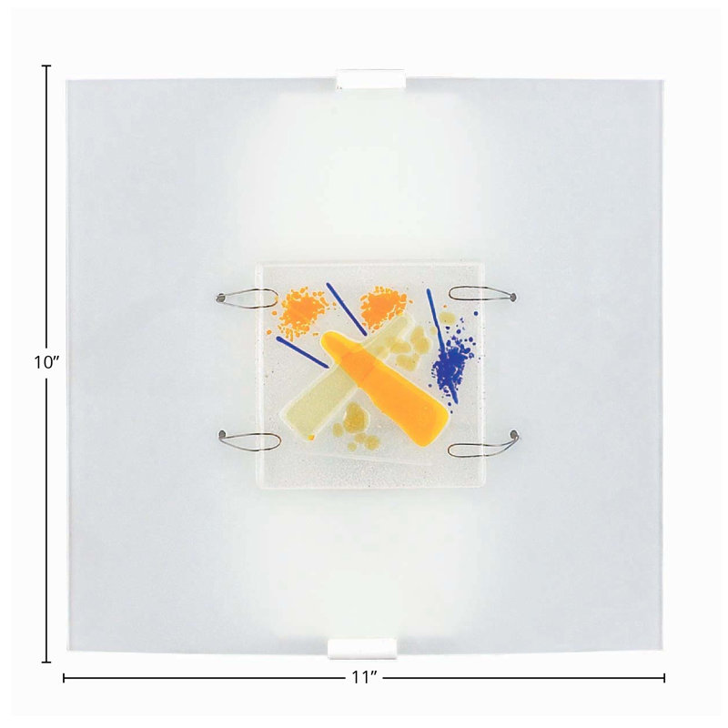 Applique murale en verre 1 lumière Appliquations