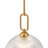 12’’ Pendant Light with Ribbed Glass Shade-1535087330