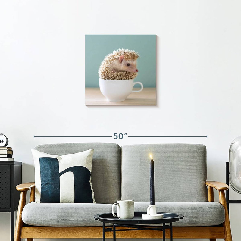 Crowle Hedgehog dans une tasse de thé, H 20 po x l 20 po
