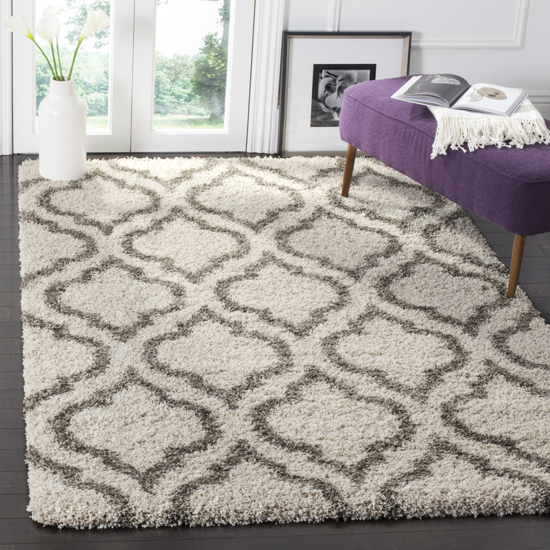 Darrold Hudson Shag Performance Geometric Rug House of Hampton® Rug