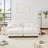 Modern Chenille Sofa with Ottoman-1617010375