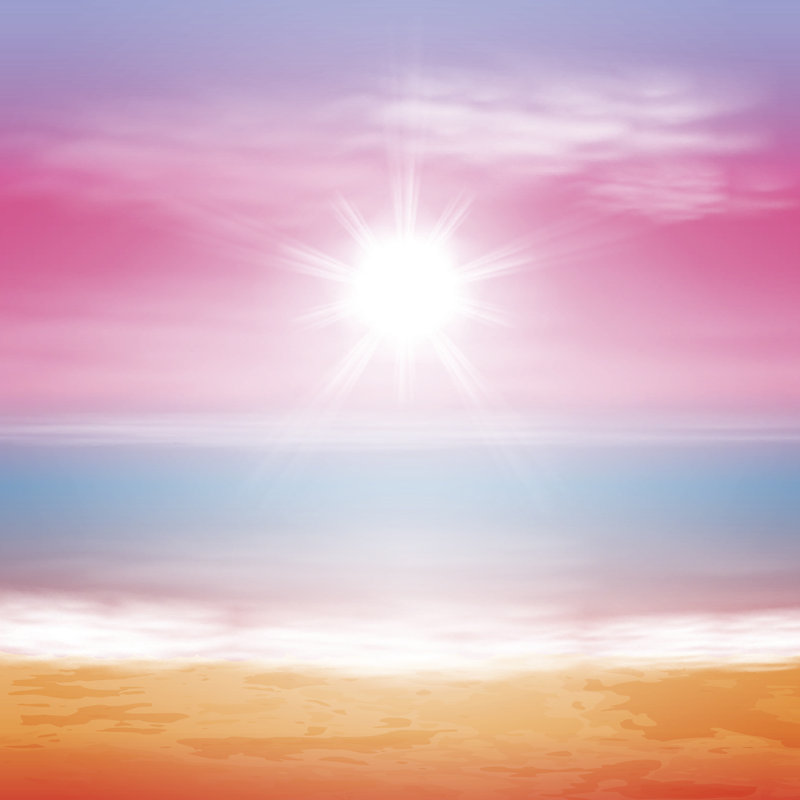 Sea Sunset - Wrapped Canvas Painting, 76cm H x 76cm W x 3.8cm D