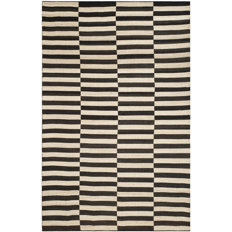 Ralph Lauren Cameron Stripe Viscose Striped Rug, Rectangle 4' x 6'