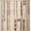 Tapis carré à motif géométrique moderne de la collection nazmiyal
