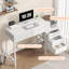 Bureau d'ordinateur 51 po avec 5 tiroirs et support pour imprimante-118662958